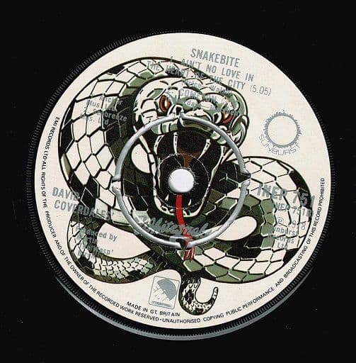 DAVID COVERDALE S WHITESNAKE Snakebite EP Vinyl Record 7 Inch Sunburst 1978